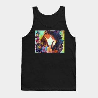 Witch, practical magic love, Collage, Halloween Tank Top